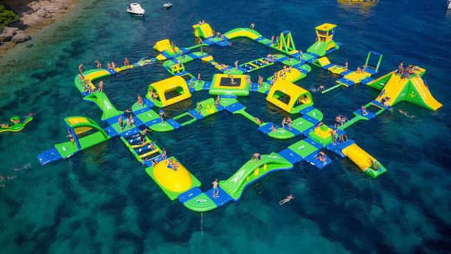 Aerial view of Shark Wake Park in North Myrtle Beach,SC